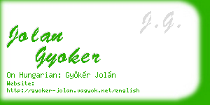 jolan gyoker business card
