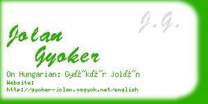 jolan gyoker business card